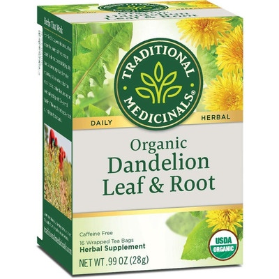 Traditional Medicinals Herbal Tea Organic Dandelion Leaf and Root 16ct (3 Pack)
