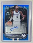 Jaland Lowe 2025 Bowman #CPA-JL Blue Refractor Chrome Auto 1st RC /150