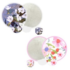 Round Foldable Hand Fan Foldable Compacts Cooling Fans for Outdoor Game,Festival