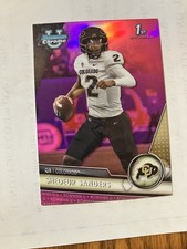 2023 Bowman Chrome Shedeur Sanders Pink Holo Rookie #16