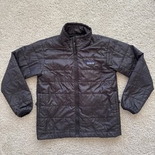 Patagonia Kids  Nano Puff Brick Quilt Jacket XS 5-6 Black Primaloft Insulated