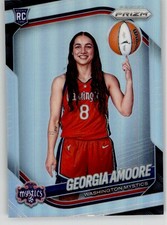 Georgia Amoore 2025 Panini Prizm WNBA Silver 140 Washington Mystics Rookie