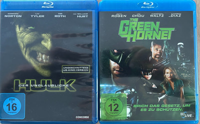 Blu-ray 2er Set   Hulk (ungeschnittene US-Version) & The Green Hornet | Action