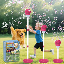 Bubble Machine for Kids, Automatic Standing Bubble Maker Machine Height Adjustab