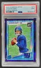 2025 Donruss Optic Jaxson Dart Rated Rookie Purple Shock Prizm PSA 9 Giants JT4