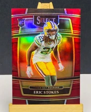 Eric Stokes RC #d/149 MAROON HOLO PRIZM 2021 Select #88 Packers Rookie Card 