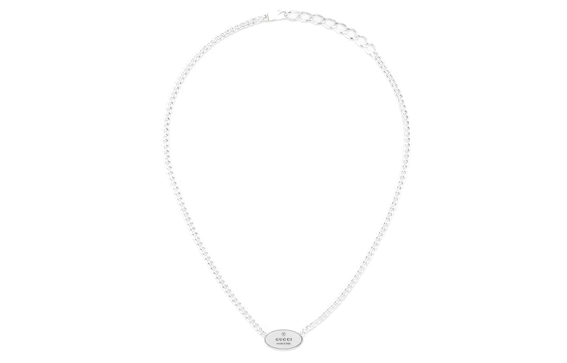GUCCI Sterling Silver Trademark Necklace 797142-J8400-8106