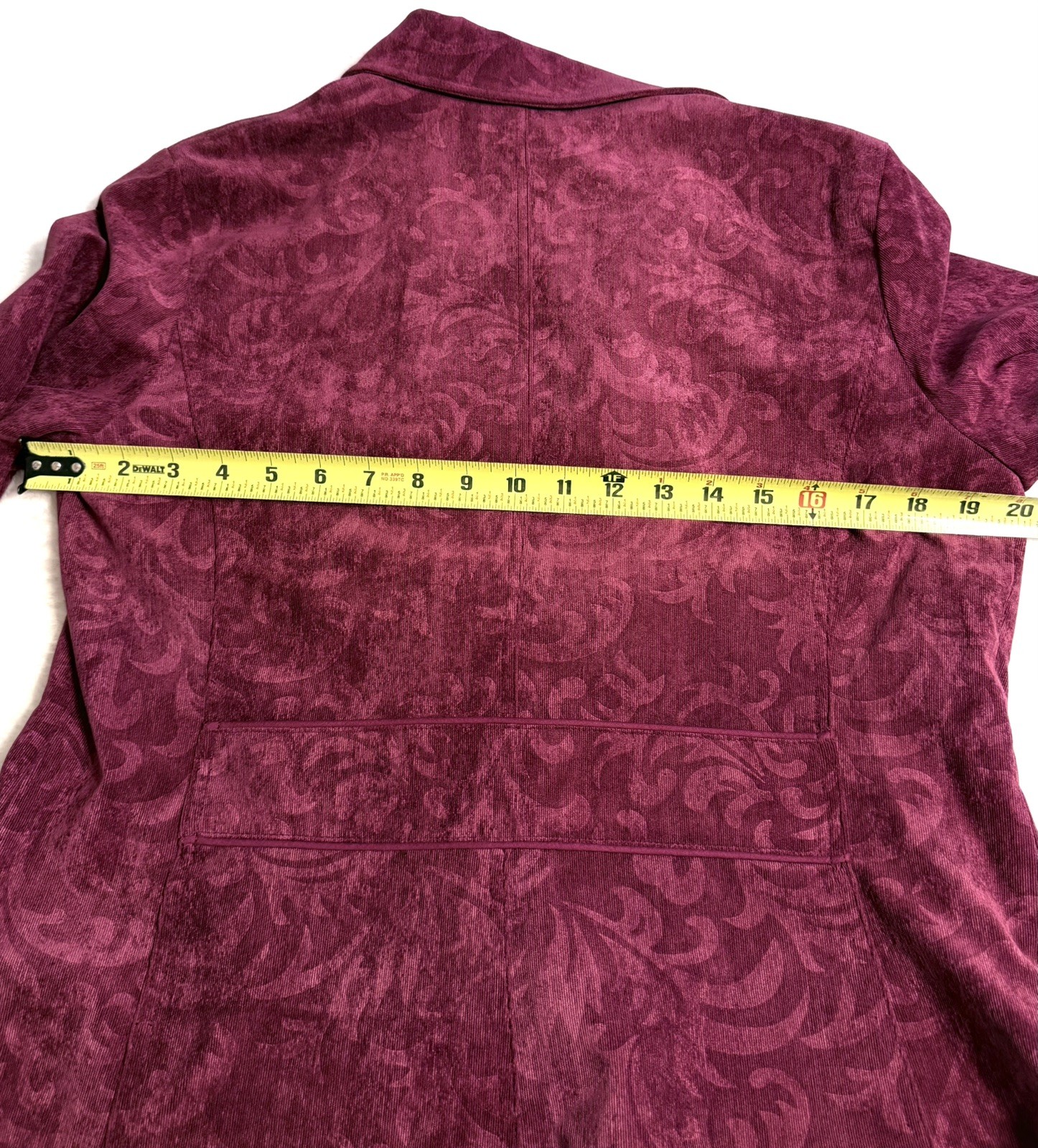 Chicos Jacket, Size 1, Lined, Embossed Pattern, D… - image 5