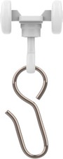 Curtain Track Hooks 20 Pack - Durable Ceiling Track Roller Hooks for Curtains...