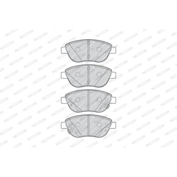 Ferodo BremsbeläGe Bremsbelegsatz Vorne System Bosch FüR Fiat 500L-image