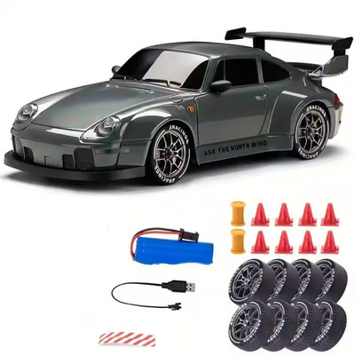 1:24 4WD RC Drift Car 2.4G High Speed 20KM/H Racing Toy w/ LED Lights Kids Gift