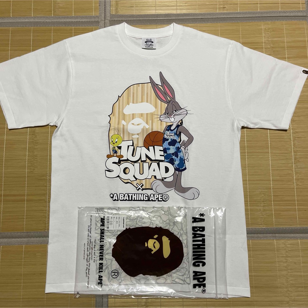 Bape Tune Sound Space Jam Vintage T-Shirt Men JP Size L Black 80s Style Unused