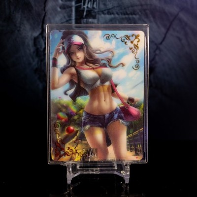 Hilda Pokemon Trainer 3D Lenticular Transition Promo Card Doujin Waifu Anime