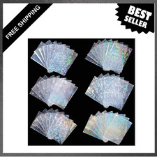 Kpop Photocard Sleeves 300 Pcs Laser Flashing Holographic Card Protectors