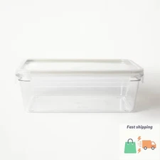 14 Cup Tritan Plastic Rectangle Food Storage Container Clear - Figmint™