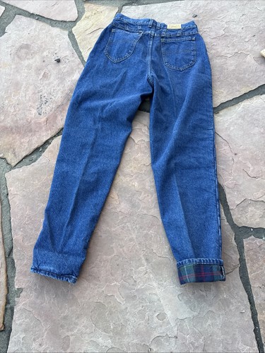 LL Bean Vintage LL Bean Flanell gefütterte Damenjeans 14 hoch hoher Bund Made in USA Mom - Bild 13 von 14
