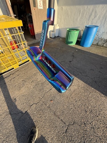 SCOTTY CAMERON BLUE RAINBOW PVD STUDIO SELECT NEWPORT 34” Putter W/Headcover - Picture 8 of 24
