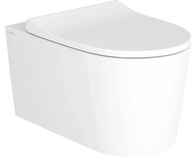VitrA Wand-WC Set Nest Tiefspüler QuantumFlush ohne Spülrand weiß glänzend mit B