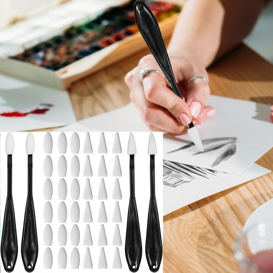 Lápiz de mezcla de tocones multifuncional de 44 piezas pastel portátil Foto 4 de 4