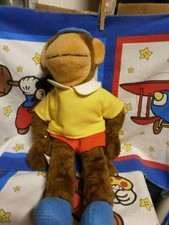 1977 Eden Toys Babar Zephir the Monkey 18 Plush Stuffed Animal Vintage