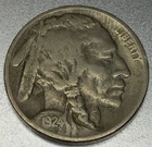1924 D Buffalo Nickel Very Fine Details Condition -SV093