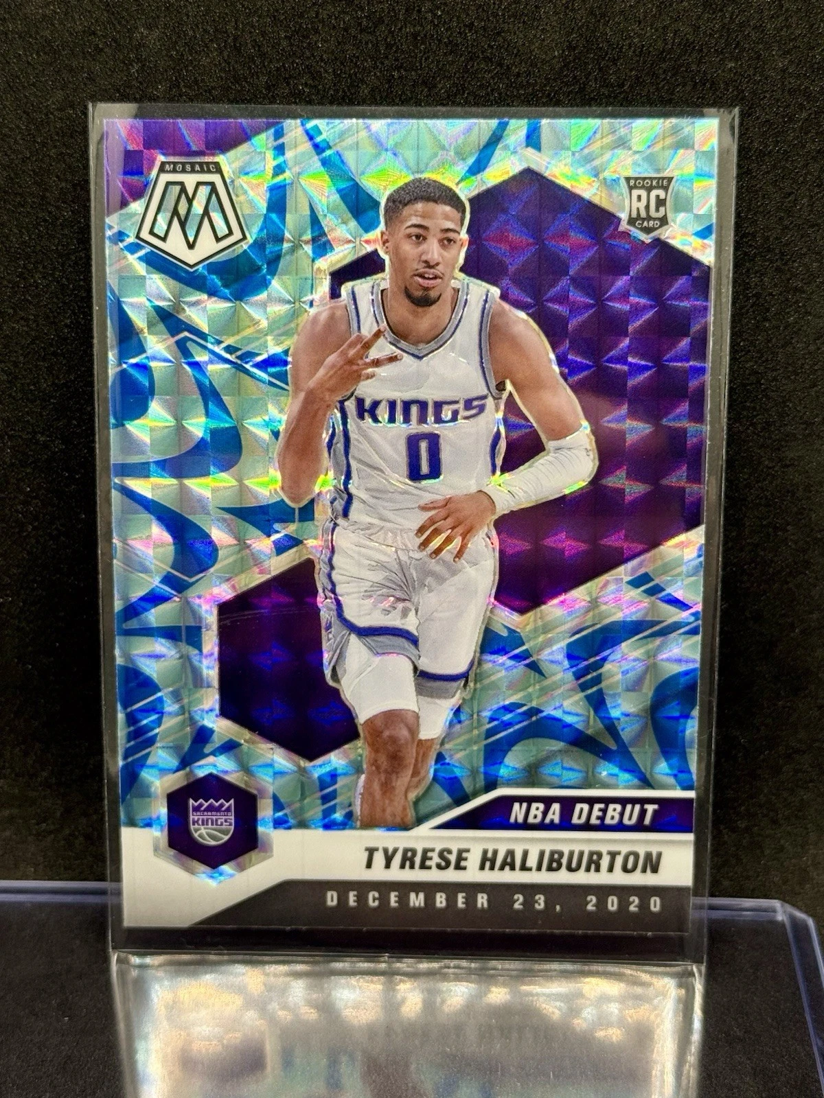 2020-21 Panini Mosaic - NBA Debut Tyrese Haliburton #264 Reactive Blue Prizm