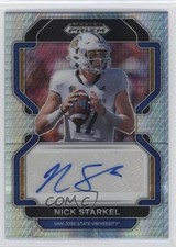 2023 Panini Prizm Draft Picks 2022 Update Hyper Nick Starkel #RA-NST Auto 07rd