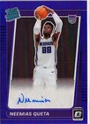 2021-22 Donruss Optic #156 Neemias Queta Rated Rookies Signatures Purple