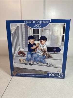 Master Pieces Joy of Childhood ''Trade Deadline'' 1,000 Piece Jigsaw Puzzle