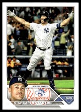 Giancarlo Stanton 2023 Topps #123 New York Yankees FREE SHIPPING AutographDen