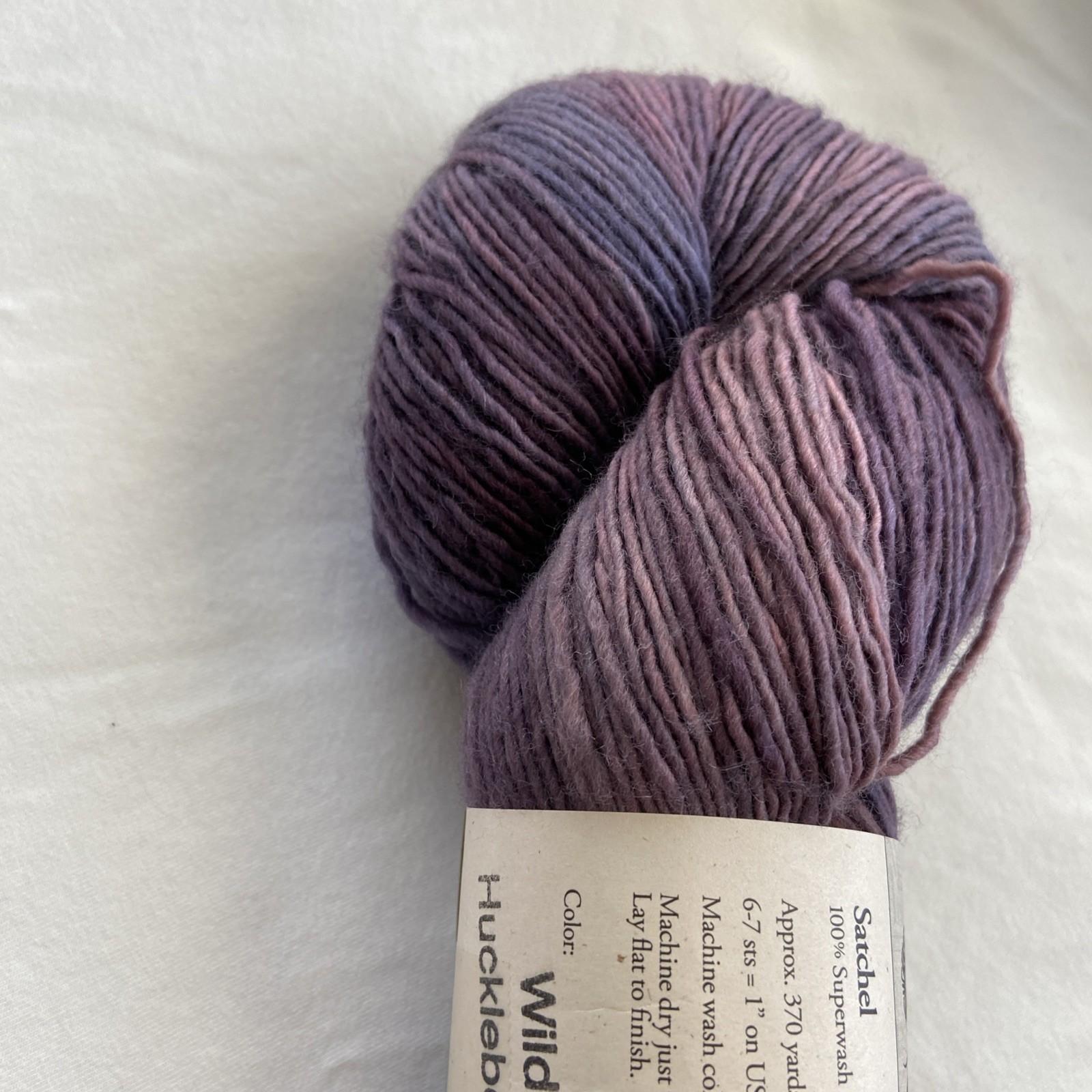 Mrs. Crosby Satchel - 1 hank - Wild Huckleberry - 100g - Superwash Merino Wool