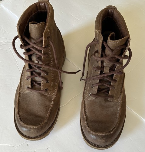 Ugg Mens Fallbrook Brown Leather Boots Size 9 Excellent Condition!!