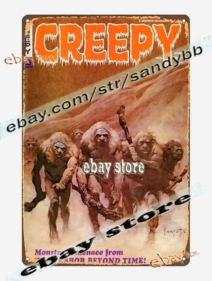1970 Horror Comic Terror Beyond Time Cover Tin Sign deco bar