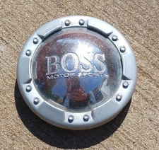 Boss Motorsports custom wheel center cap, two piece, chrome, no part number