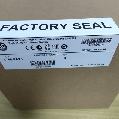 New AB 1756-PA75 New Factory Sealed New in Box Free Shipping PLC 1PC