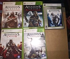 lot of 5 Xbox 360 assassin's creed Games All W/ Manuals