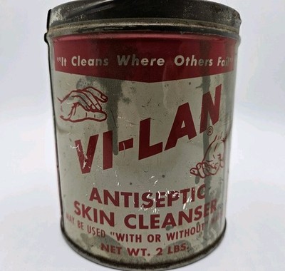 Vintage Primitive Vi-Lan Skin Cleaner Antiseptic Paste Cleaner Can 2 lbs No Lid