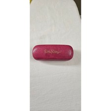 Lilly Pulitzer Hard Clamshell Hot Pink Faux Snakeskin Eyeglass Case