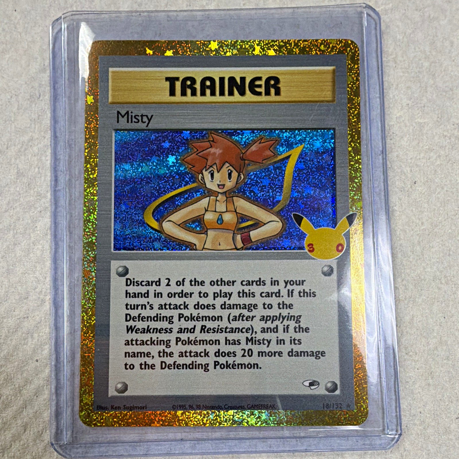 Misty 18/132 Celebrations Pokemon TCG Holo Rare