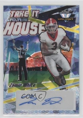 2022 Leaf Valiant Platinum Blue Crystals 7/7 Zamir White Rookie Auto RC 0q21
