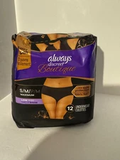 ALWAYS DISCREET BOUTIQUE INCONTINENCE UNDERWEAR MAX PROTECTION S/M LOW
