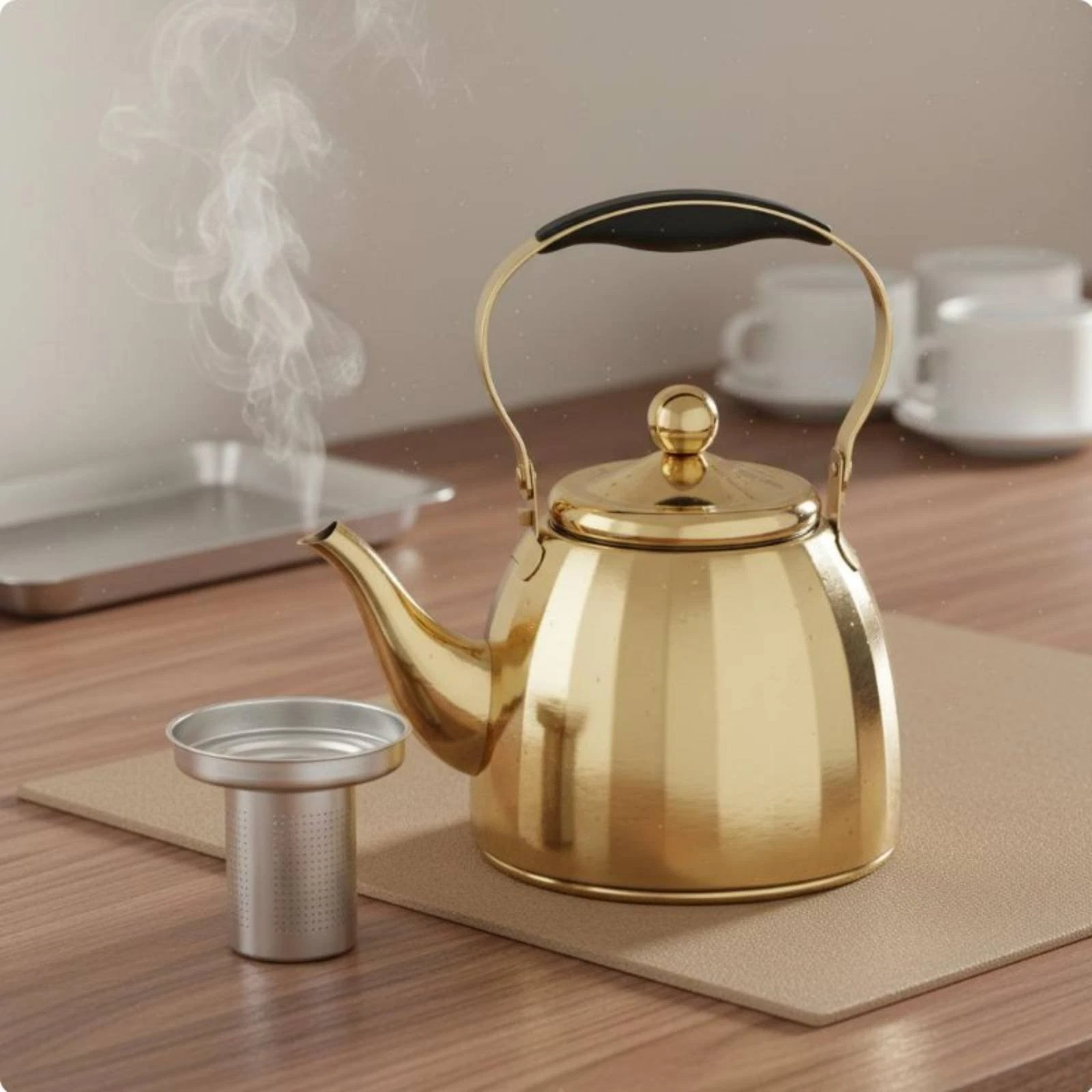 Stainless Steel Teapot with Infuser