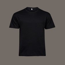 T-Shirt schwarz mit Rundhalsausschnitt 100% Baumwolle | ohne Aufdruck - NEU !!!