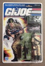 Vintage Gi Joe Ambush Figure Carded 1989 ARAH MOC