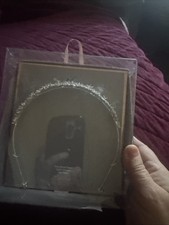 Believe by Brilliance Tiara Silver Plate Cubic Zirconia Bridal Formal Modern