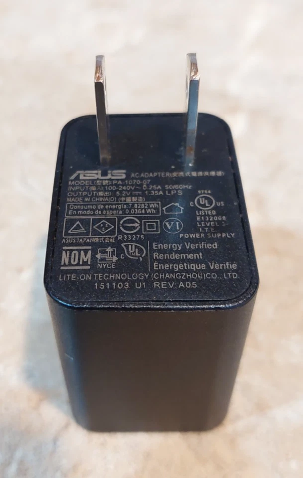 ASUS US 5.2V 1.35A Wall Charger Power Adapter PA-1070-07 For Zenfone 2 4 5 6 - Image 2 of 2