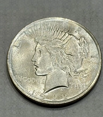 1922 PEACE SILVER DOLLAR COIN BU CONDITION 90% Silver BU