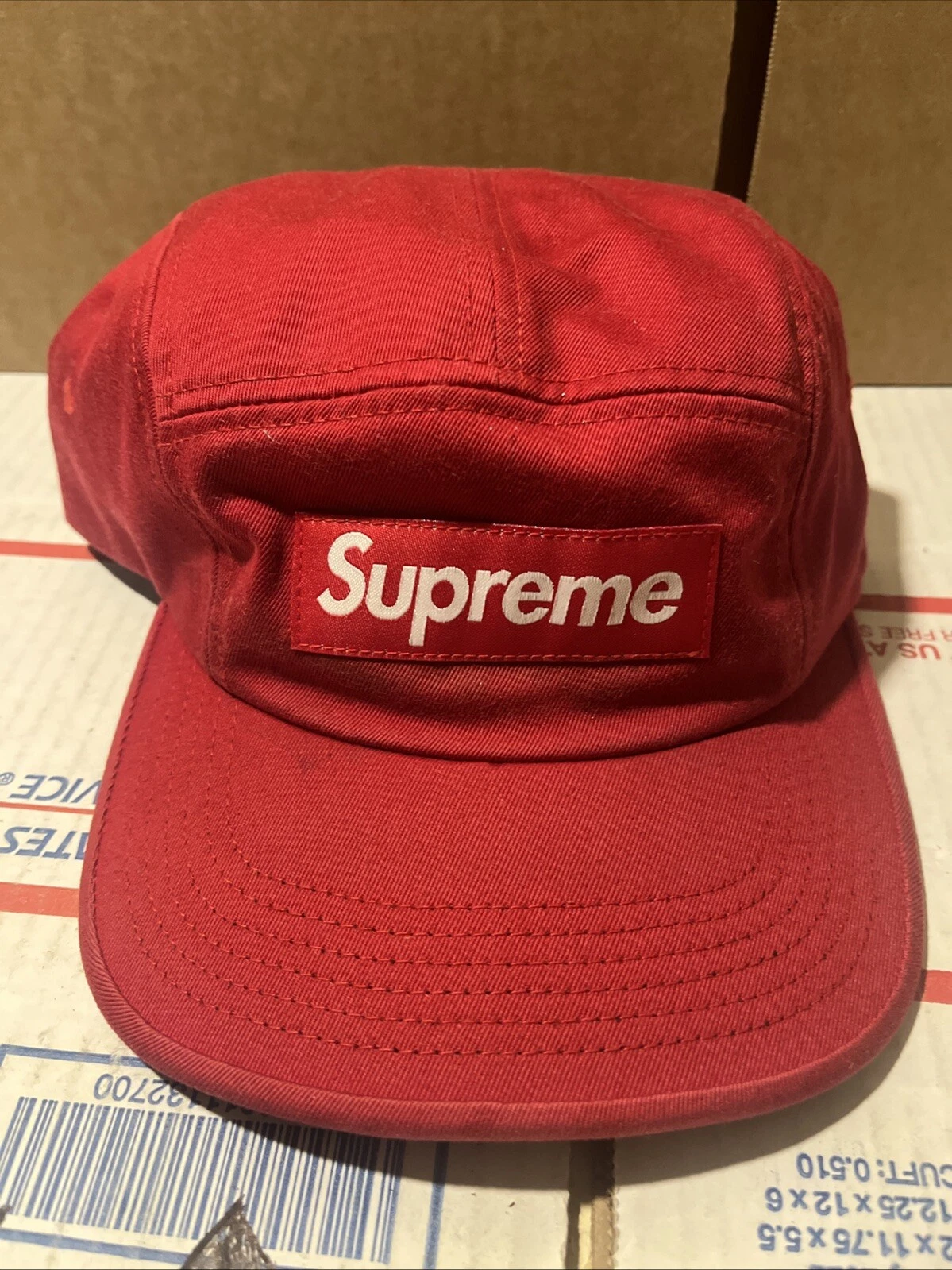 Casquette Supreme Camp rouge Croc strap 2013