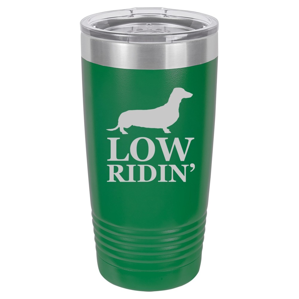 20oz & 30oz Vacuum Insulated Stainless Travel Tumbler with Low Ridin' Dachshund Design