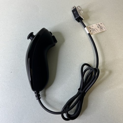 Black Nunchuck Nintendo Wii / U OEM GENUINE OFFICIAL RVL-004 Controller Remote